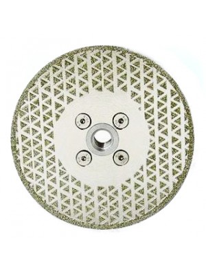 Алмазный диск для мрамора с фланцем Ø125 двухсторонний